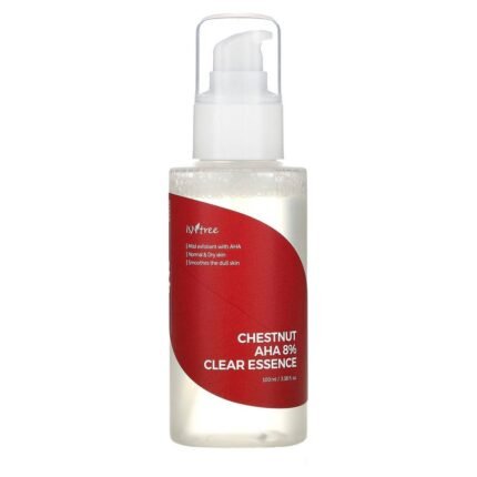 ISNtree, Chestnut AHA 8% Clear Essence, 3.38 fl oz (100 ml), ISNtree, Chestnut AHA 8% Clear Essence, 100 ml (3