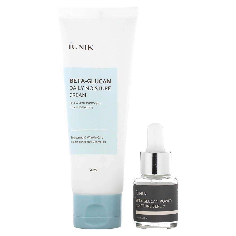 iUNIK, Beta-Glucan Edition Skin Care Set, Cream & Mini Serum, 2 Piece Set, iUNIK, Beta-Glucan Edition Skin Care Set, Cream & Mini Serum iUNIK, Beta-Glucan Edition Skin Care Set, Cream & Mini Serum, 2 Piece Set, iUNIK, Beta-Glucan Edition Skin Care Set, Cream & Mini Serum