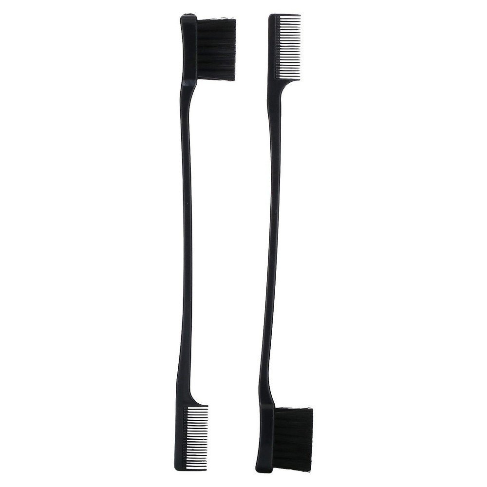 Kitsch, Dual Edge Brush & Comb, 2 Brushes, Kitsch, Dual Edge Brush & Comb, Doppelkantenbürste und -kamm Kitsch, Dual Edge Brush & Comb, 2 Brushes, Kitsch, Dual Edge Brush & Comb, Doppelkantenbürste und -kamm
