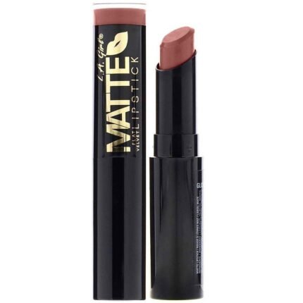 L.A. Girl, Matte Flat Velvet Lipstick, Snuggle, 0.10 oz (3 g), L.A. Girl, Matte Flat Velvet Lipstick, Snuggle, 3 g (0