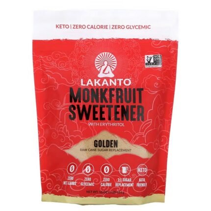 Lakanto, Monkfruit Sweetener with Erythritol, Golden, 454 g (16 fl. oz.), Lakanto, Monkfruit Sweetener with Erythritol, Mönchsfrucht-Süßstoff mit Erythrit, Golden