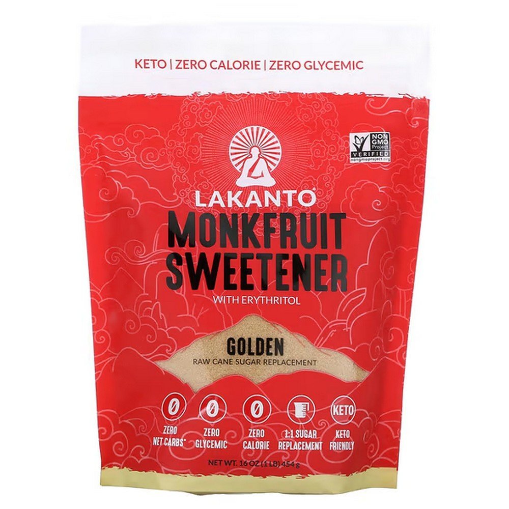 Lakanto, Monkfruit Sweetener with Erythritol, Golden, 454 g (16 fl. oz.), Lakanto, Monkfruit Sweetener with Erythritol, Mönchsfrucht-Süßstoff mit Erythrit, Golden Lakanto, Monkfruit Sweetener with Erythritol, Golden, 454 g (16 fl. oz.), Lakanto, Monkfruit Sweetener with Erythritol, Mönchsfrucht-Süßstoff mit Erythrit, Golden