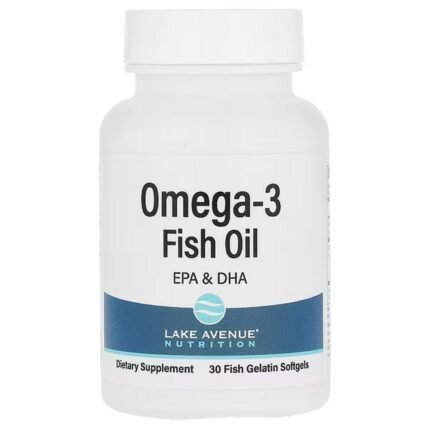 Lake Avenue Nutrition, Omega-3 Fish Oil, Omega-3 Fish Oil, 1, 250 mg, 30 Fish Gelatin Softgels, Lake Avenue Nutrition, Omega-3 Fish Oil, Omega-3-Fischöl, 1.250 mg