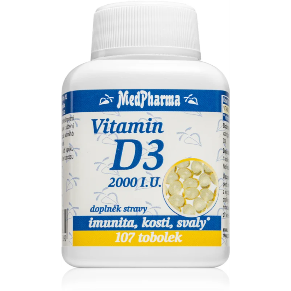 MedPharma Vitamin D3 2000 IU 107 capsules MedPharma Vitamin D3 2000 IU 107 capsules