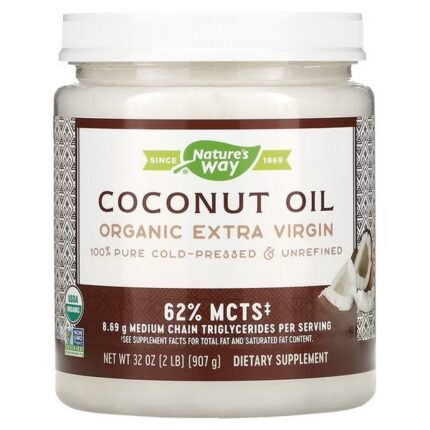 Nature’s Way, Organic Extra Virgin Coconut Oil, 32 oz (907 g), Nature’s Way, Bio-Kokosöl, nativ extra