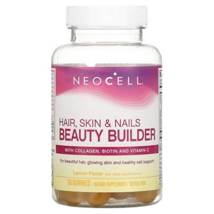 NeoCell, beauty builder for hair, skin and nails, lemon, 60 fruit gummies, NeoCell, Beauty Builder für Haare, Haut und Nägel, Zitrone