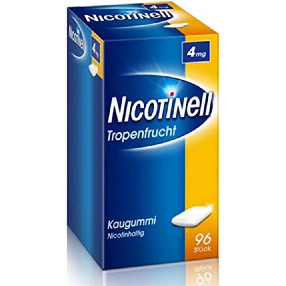 NICOTINELL chewing gum tropical fruit 4 mg NICOTINELL chewing gum tropical fruit 4 mg
