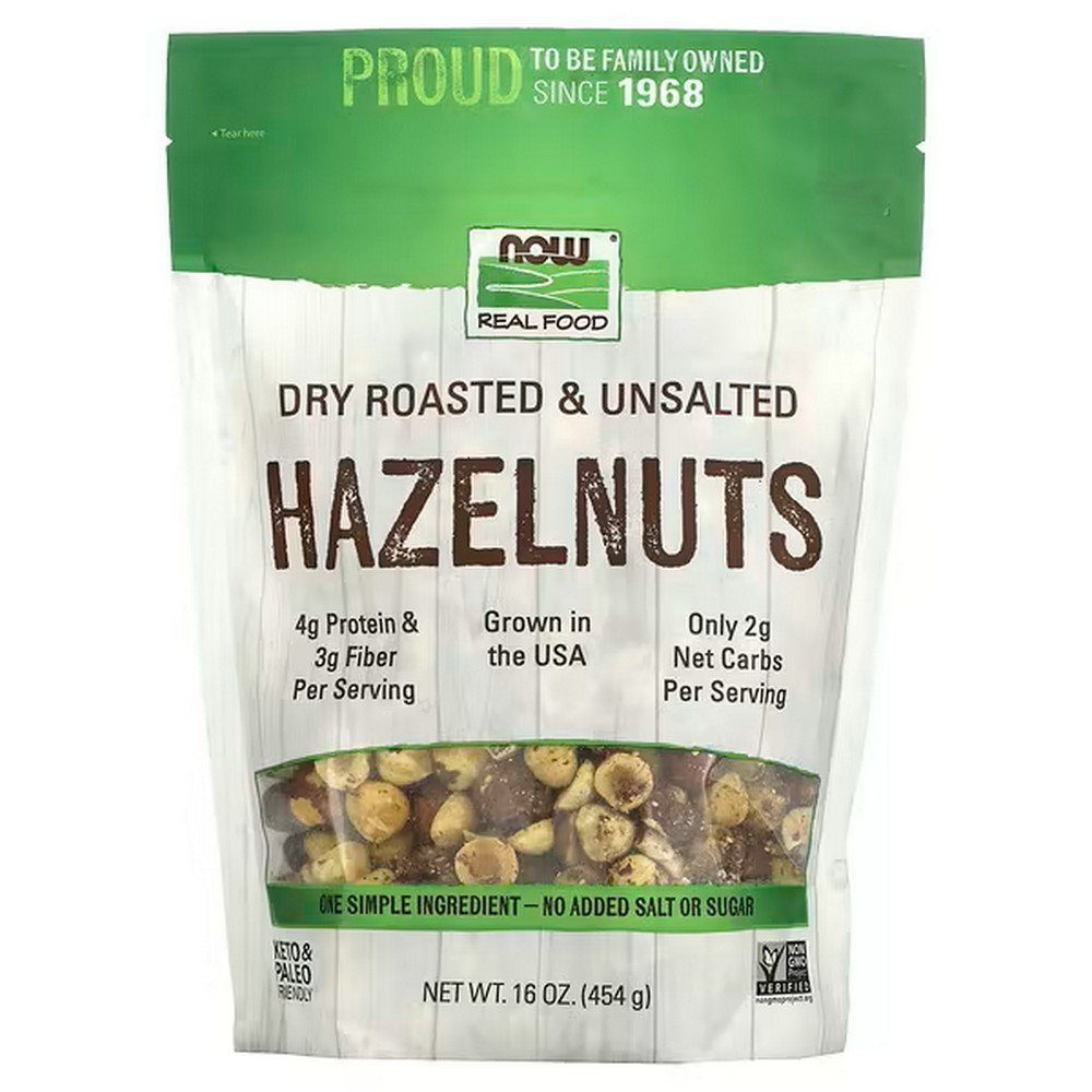 NOW Foods, Hazelnuts, Dry Roasted and Unsalted, 454 g (16 oz.), NOW Foods, Haselnüsse, trocken geröstet und ungesalzen NOW Foods, Hazelnuts, Dry Roasted and Unsalted, 454 g (16 oz.), NOW Foods, Haselnüsse, trocken geröstet und ungesalzen