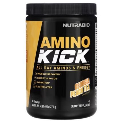 NutraBio, Amino Kink, Georgia-Pfirsich-Tee, 270 g (0, 6 lb.), NutraBio, Amino Kink, Georgia-Pfirsich-Tee, 270 g (0