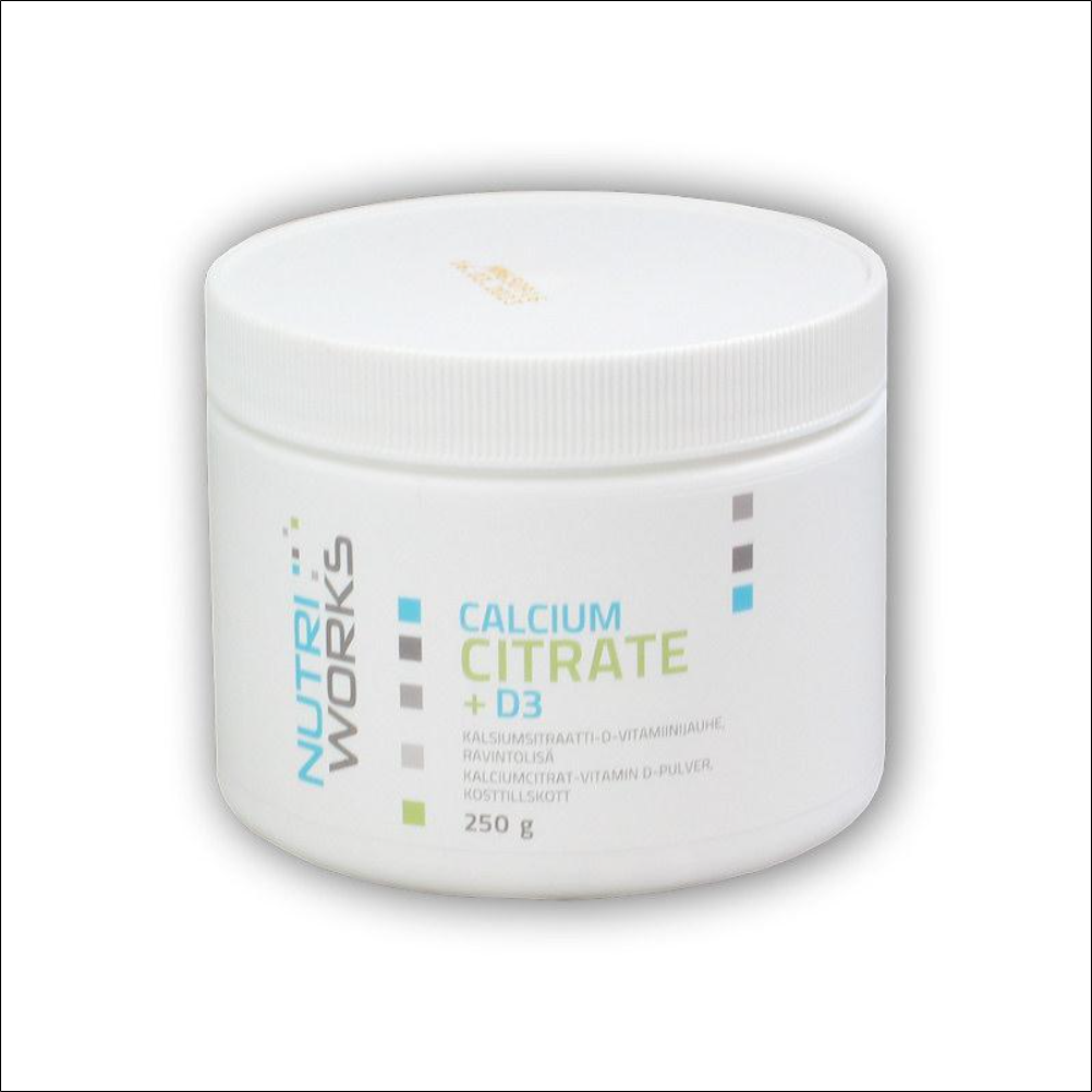 NutriWorks Calcium Citrate + D3 250 g NutriWorks Calcium Citrate + D3 250 g