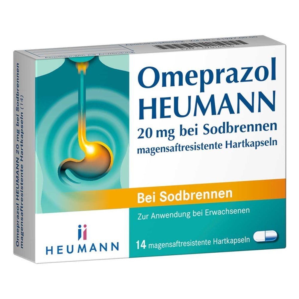Omeprazole Heumann 20mg for heartburn (14 pcs) Omeprazole Heumann 20mg for heartburn (14 pcs)