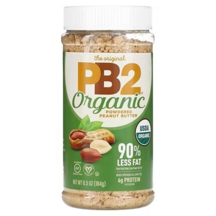 PB2 Foods, Organic Powdered Peanut Butter, Organic Powdered Peanut Butter, 6.5 oz (184 g), PB2 Foods, Organic Powdered Peanut Butter, Bio-Erdnussbutter in Pulverform, 184 g (6