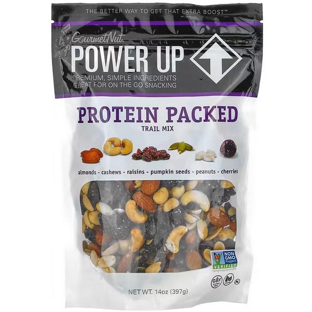 Power Up, Protein Rich Trail Mix, 397 g (14 oz.), Power Up, Proteinreiche Studentenmischung Power Up, Protein Rich Trail Mix, 397 g (14 oz.), Power Up, Proteinreiche Studentenmischung