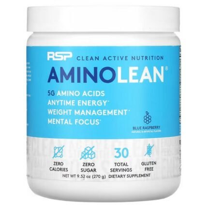 RSP Nutrition, AminoLean, Blue Raspberry, 9.52 oz (270 g), RSP Nutrition, AminoLean, Blaue Himbeere, 9
