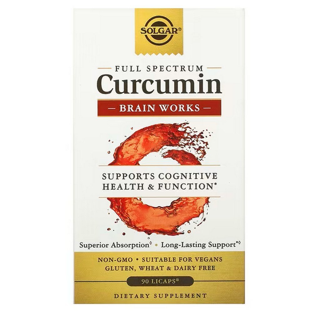 Solgar, Full Spectrum Curcumin, Brain Works, 90 Licaps, Solgar, Vollspektrum-Curcumin, Brain Works Solgar, Full Spectrum Curcumin, Brain Works, 90 Licaps, Solgar, Vollspektrum-Curcumin, Brain Works