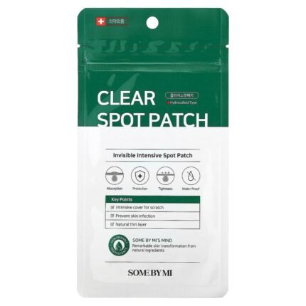 SOME BY MI, Clear Spot Patch, 18 Patches, SOME BY MI, 30 Days Miracle Clear Spot Patch, durchsichtige Pflaster gegen Hautunreinheiten und Flecken