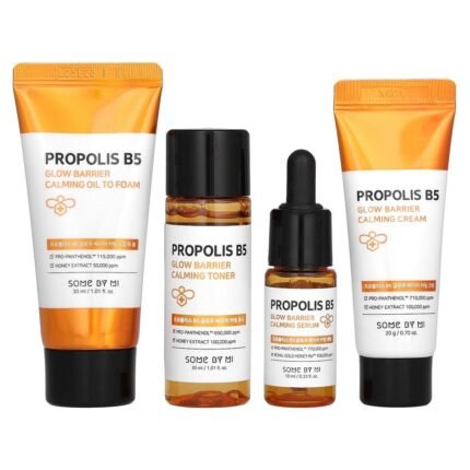 SOME BY MI, Propolis B5, Glow Barrier Calming Starter Kit, 4 Piece Kit, SOME BY MI, Propolis B5, Glow Barrier Calming Starter Kit