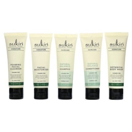 Sukin, Travel Pack, 5 Piece Set, 1.69 fl oz (50 ml) Each, Sukin, Travel Pack, 5-teiliges Set, je 50 ml (1
