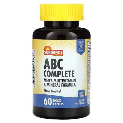Sundance Vitamins, ABC Complete Multivitamin and Mineral Formula for Men, 60 Coated Capsules, Sundance Vitamins, ABC Complete Multivitamin- und Mineralstoffformel für Männer